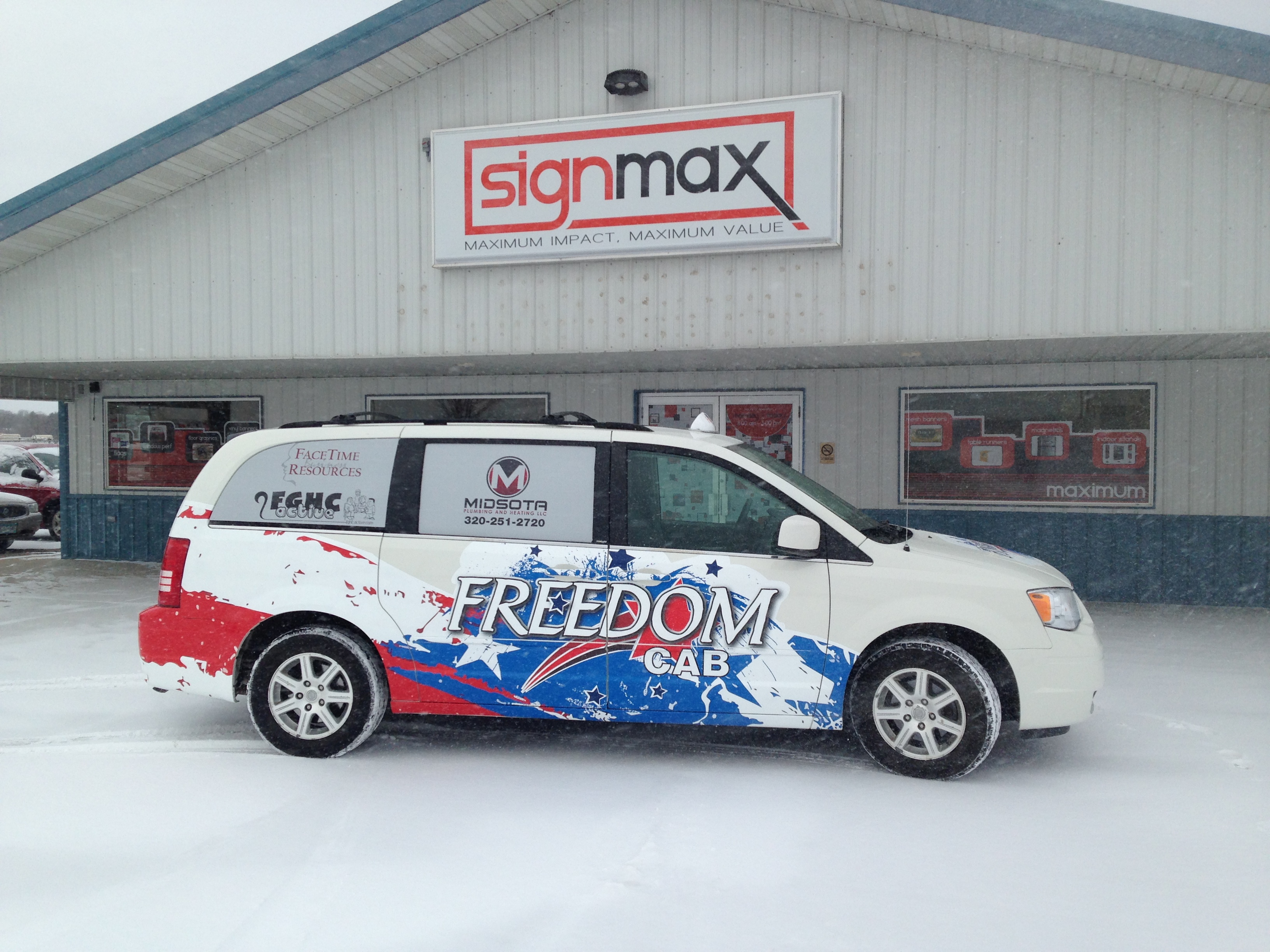 Freedom Cab Vehicle Wrap | Signmax.com